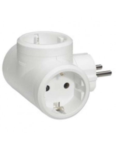 LADRON 3X2P+T 10/16A LAT BLANCO LEGRAND