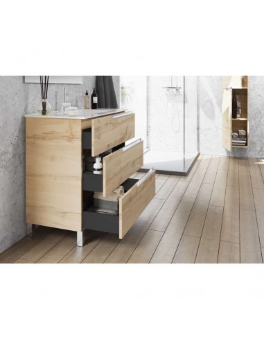 MUEBLE 80 ONE G3 C/PATAS HERCULES ROBLE