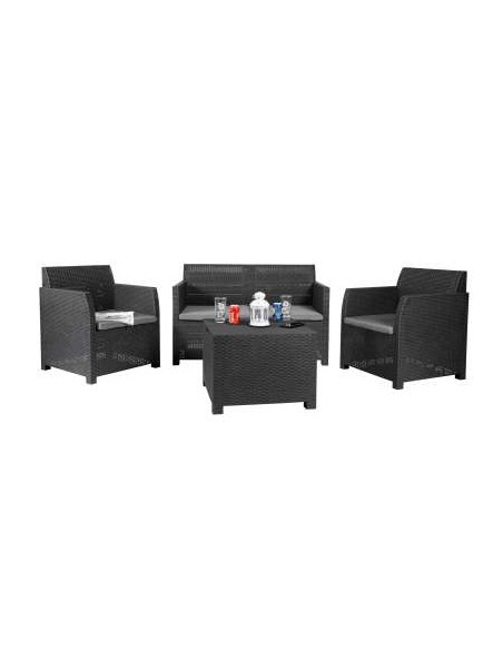 CONJUNTO ARTEMIDE  ANTRACITA 4 PLAZAS
