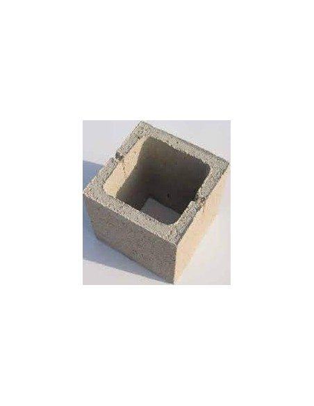 MEDIO BLOQUE CEMENTO 20X20X20 GRIS NORMA
