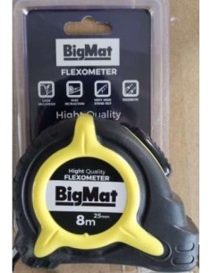 FLEXOMETRO PLASTICO 8MX25MM C/IMAN BIGM.