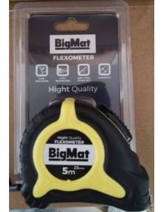 FLEXOMETRO PLASTICO 5MX25MM C/IMAN BIGM.
