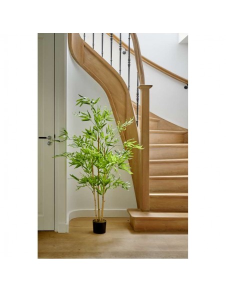 PLANTA ARTIFICIAL MACETA BAMBU 5 TRONCOS