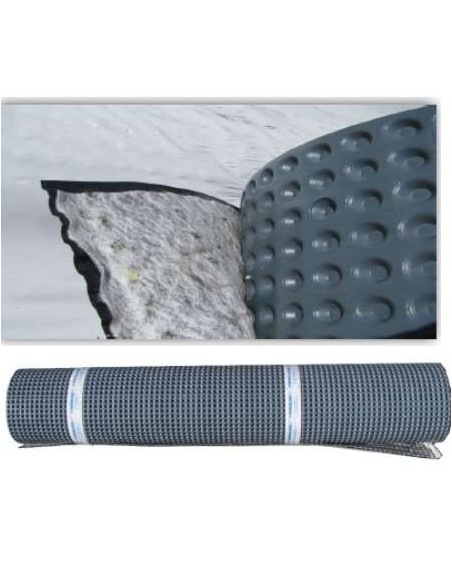 ROLLO LAMINA DRENANTE+GEOTEXTIL 2,0X20ML