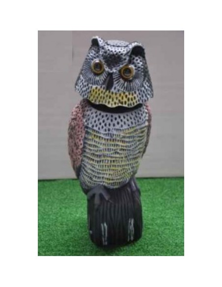 BUHO JARDIN 40CM EOLICO NATUR CAB.GIRAT.