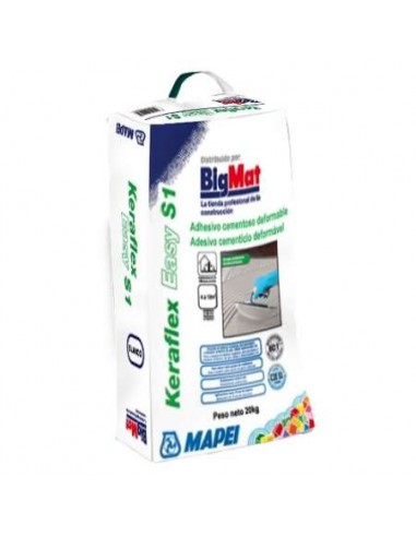 SACO 20KG. KERAFLEX EASY S1 GRIS BIGMAT