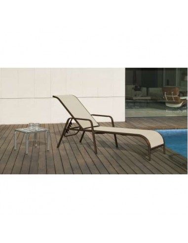 TUMBONA DELY MARRON/BEIGE 190X53X(28-56)
