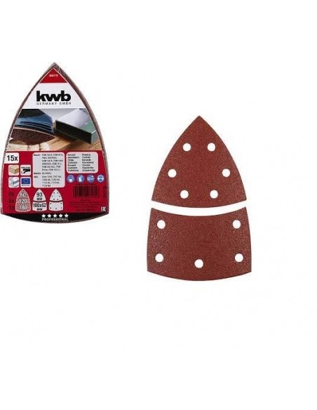 PACK 12 LIJAS 93MM 100X62 G60-120-180 KW