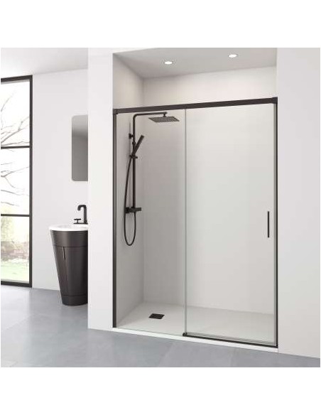 MAMPARA DUCHA FRONT MILOS 1F+1C 140CM NE