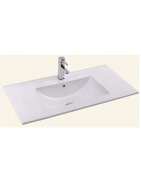 LAVABO 80X46 TUY CERAMICO PARA MUEBLE DE BAÑO