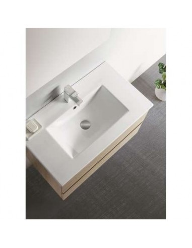 LAVABO 80X46 TUY CERAMICO PARA MUEBLE DE BAÑO