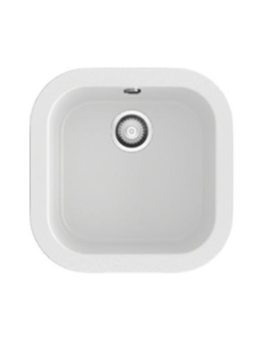 FREGADERO 48CM POALGI AMBAR BASIC BLANCO