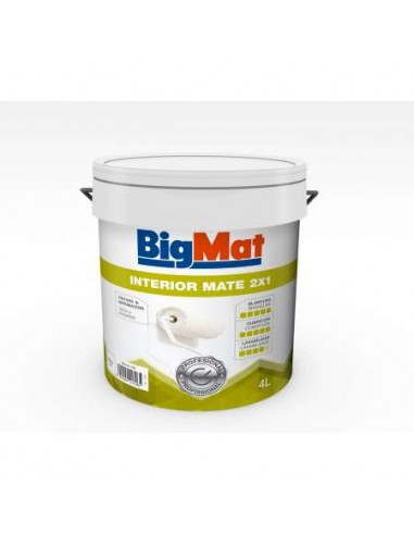 PINTURA PLÁSTICA BIGMAT 2 EN 1 BLANCO 4L