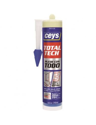 TUBO 290ML TOTAL TECH MS BEIGE *CEYS