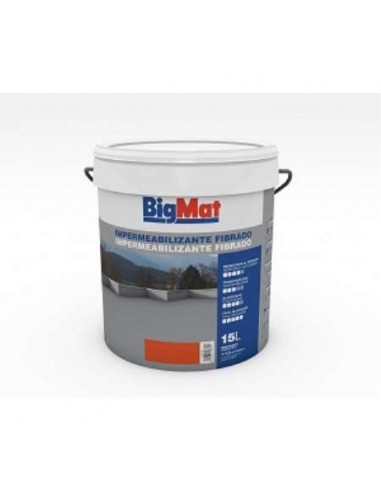 BOTE 15L IMPERMEABL BIGMAT FIBRADO GRIS