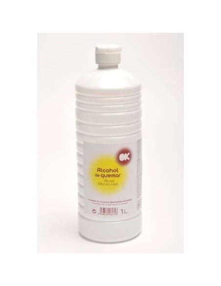 BOTELLA ALCOHOL DE QUEMAR OK 1L