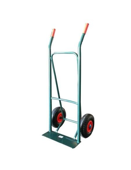 CARRETILLA DOS RUEDAS SAQUERA CARGA 200KG PALA FIJA