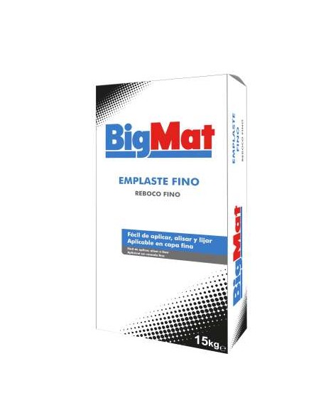 SACO 15KG EMPLASTE ALISADO FINO BIGMAT