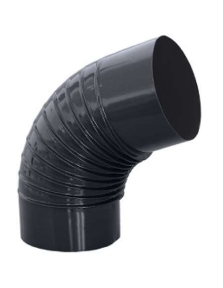 CODO RIZADO 90G VITRNEGRO *150MM