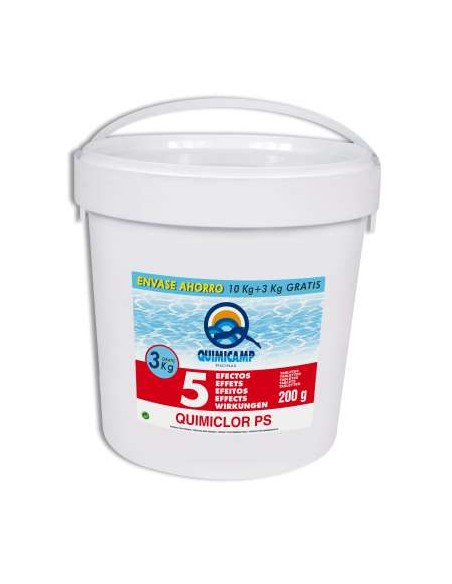 BOTE 10+3KG 5 EFECTOS TABLET250GR QUIMI