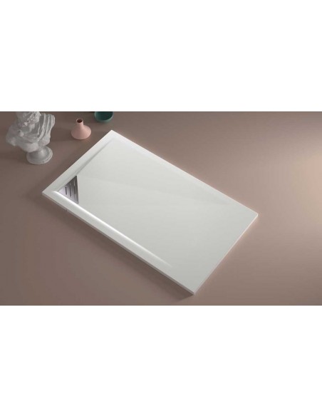 PLATO 80X120 STONE MIO LISO BLANCO IZDA