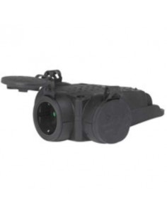 BASE MULTIPLE 2P+T 10/16A CAUCHO LEGRAND