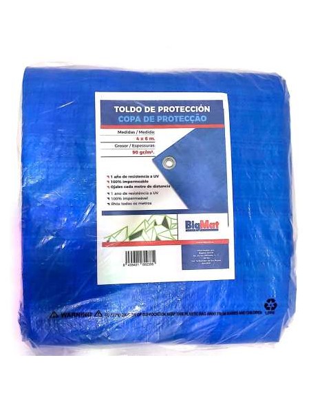 TOLDO DE PROTECCION BIGMAT GSM AZUL X