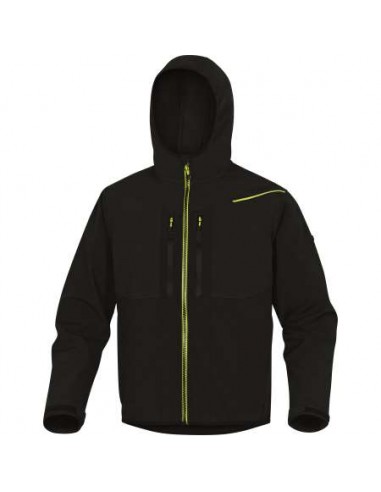 CHAQUETA HORTEN 2 LIGHT NEGRa/AMARILLA TALLA M...