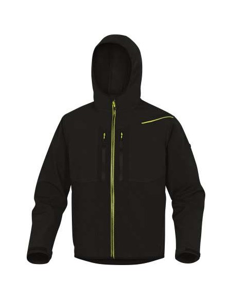 CHAQUETA HORTEN 2 LIGHT NEGRa/AMARILLA TALLA M   DELTA
