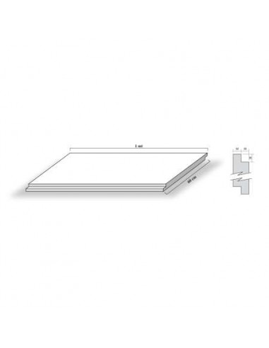 PLACA ESCAYOLA LISA 1000X600 CONTRAMOLDE