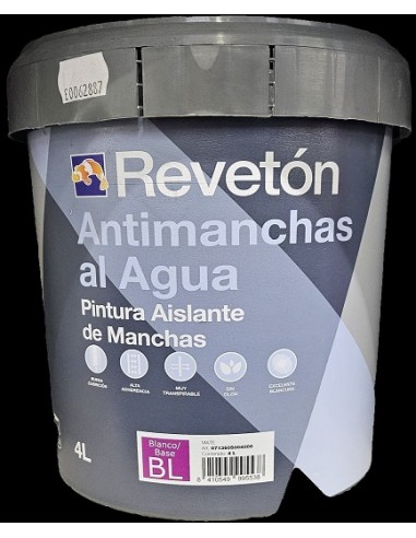 BOTE 4LT PINTURA ANTIMANCHAS B/AGUA *REV