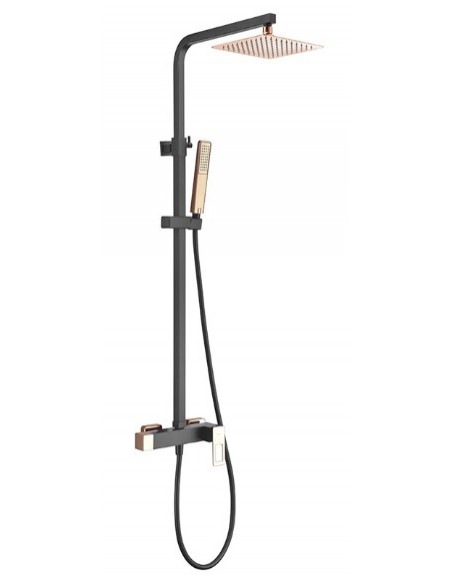 CONJUNTO DUCHA MONOMSUECIA NEGORO ROSA