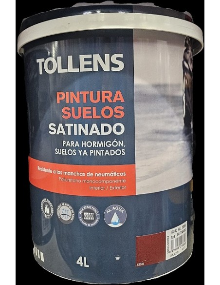 BOTE 4LT PINTURA SUELOS SAT ROJO 3009