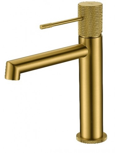MONOMANDO LAVABO LINE ORO CEPILLADO