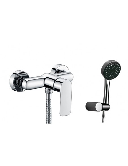 MONOMANDO DUCHA C/KIT CASSIO CROMO BLANC