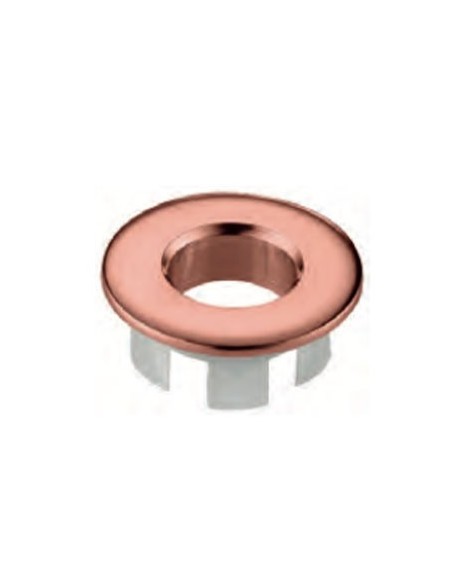 EMBELLECEDOR REBOSADERO LAVABO ORO ROSA