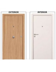 PUERTA BLOCK BLINDADA ROBLE EXTERIOR / BLANCO INTERIOR...