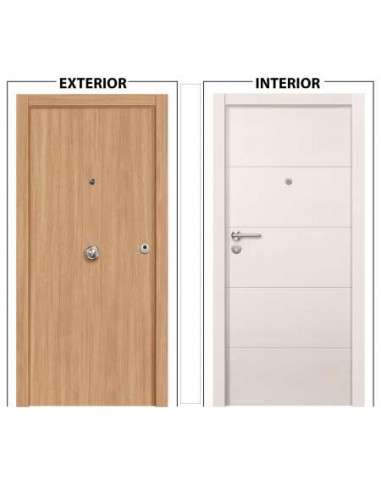 PUERTA BLOCK BLINDROBLE/BLANCO RAYAS IZ