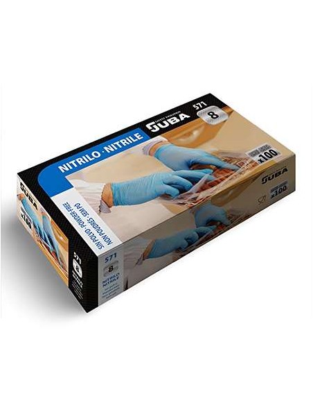 CAJA 100 GUANTES DESECHABLES NITRILO T8
