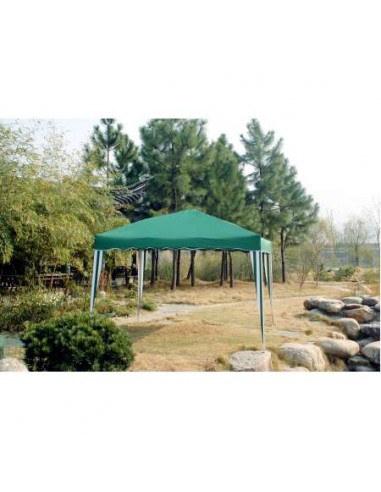 GAZEBO PLEGABLE 3X3M VERDE Y LATERALES A RAYAS...