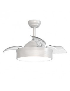 VENTILADOR DE TECHO PALAS RETRACTILES BLANCO