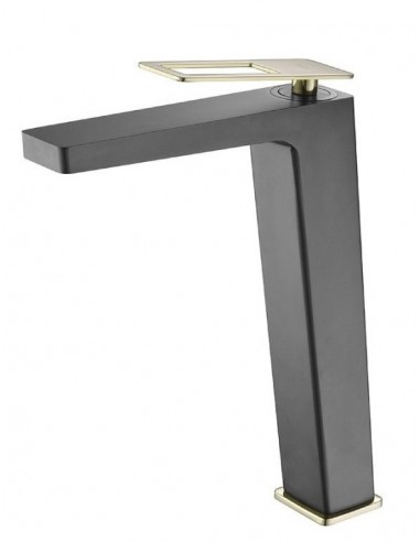 MONOMANDO LAVABO ALTO SUECIA ORO/NEGRO