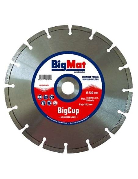 DISCO DIAMANTE 230MM BIG-CUP *BIGMAT