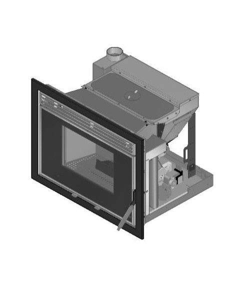 CASSETE INSERTABLE ESTUFA DE PELLET FIRST 8KW
