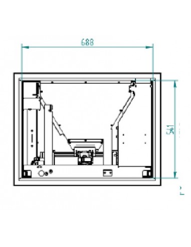 CASSETE INSERTABLE ESTUFA DE PELLET FIRST 8KW