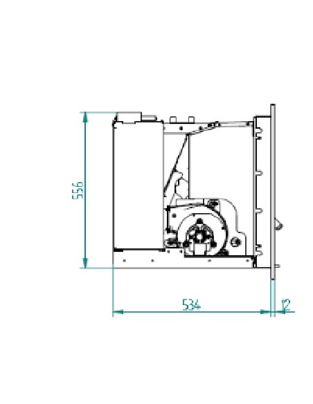 CASSETE INSERTABLE ESTUFA DE PELLET FIRST 8KW