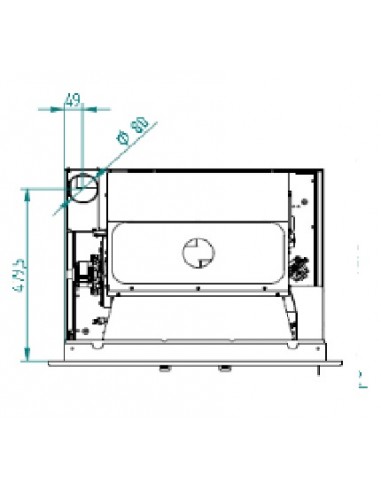 CASSETE INSERTABLE ESTUFA DE PELLET FIRST 8KW