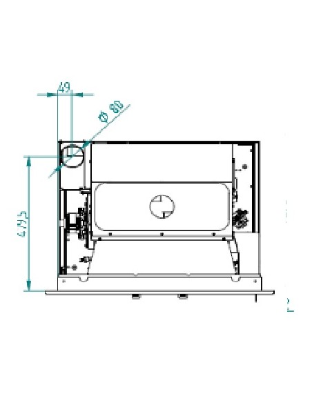 CASSETE INSERTABLE ESTUFA DE PELLET FIRST 8KW