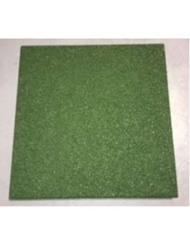 BALDOSA CAUCHO 50X50X4 VERDE 4PZ/CJ