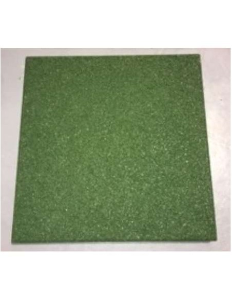 BALDOSA CAUCHO 50X50X4 VERDE 4PZ/CJ